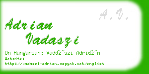 adrian vadaszi business card